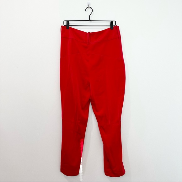 NBD Satin Cigarette Pant in Red NWT size XL - Picture 4 of 11